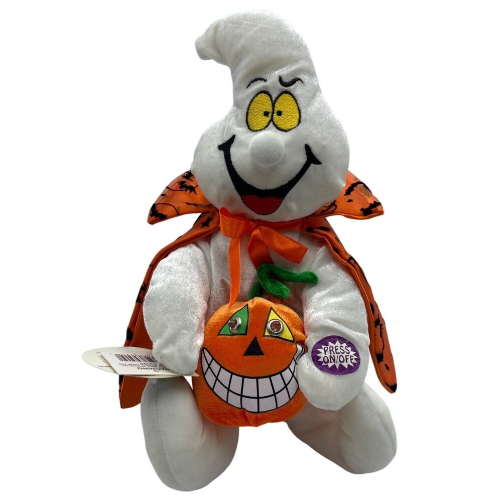 Dan Dee Animated Halloween Singing Ghost & Pumpkin Sings Haunted House Rock